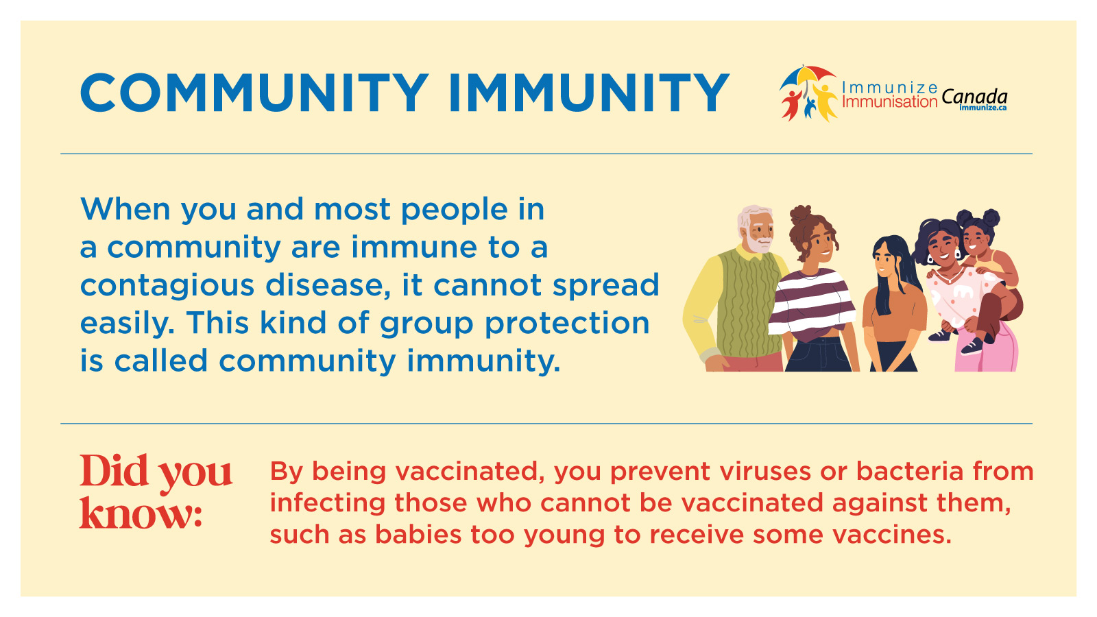 Community Immunity - social media image for Facebook